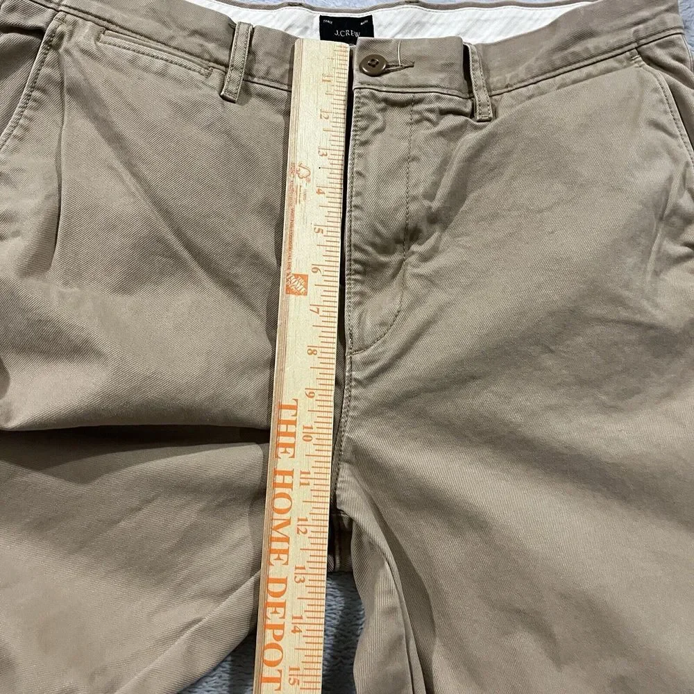 J Crew Pants Mens 34x29.5* Tan Classic Fit Chinos‎ Preppy Casual 100% Cotton